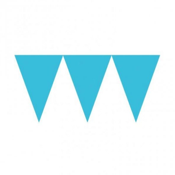 FLAMA ÜÇGEN PLASTİK MAVİ BASKISIZ