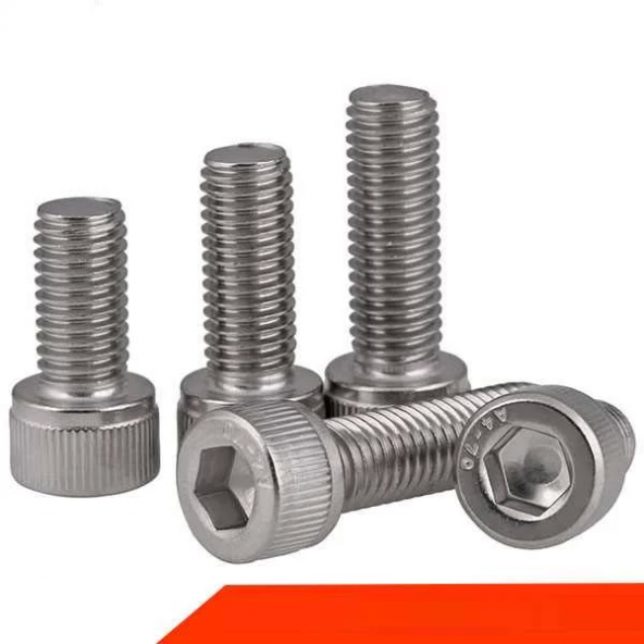 M2.5 x 20mm M2.5x20 Paslanmaz Çelik inox silindir başlı imbus Alyan Vida Civata
