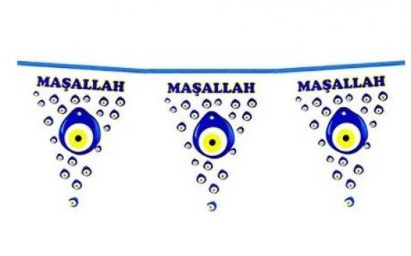 FLAMA ÜÇGEN MAŞALLAH YAZILI