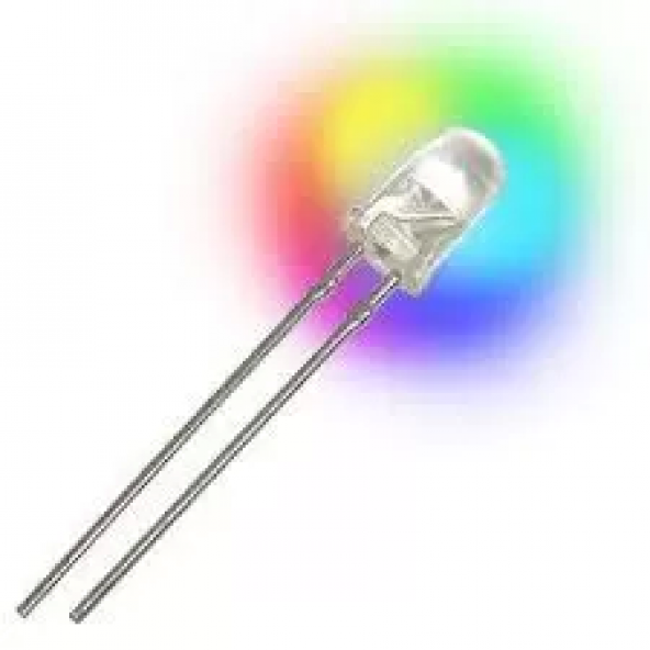 3mm Rgb Flaşör Led 2 Bacaklı - Yavaş