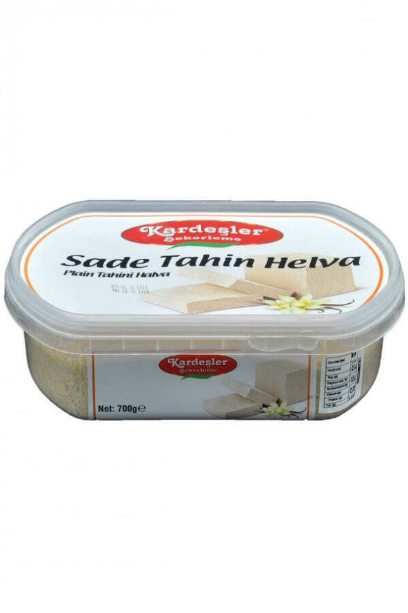 Kardeşler Sade Tahin Helva Kase 700 G