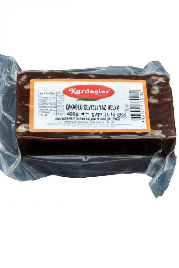 Kardeşler Cevizli Kakaolu Yaz Helvası 400 G x 6 Adet - Resim 3