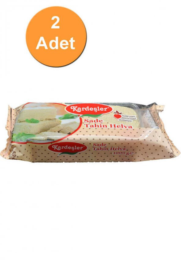 Kardeşler Sade Tahin Helva 1 KG x 2 Adet
