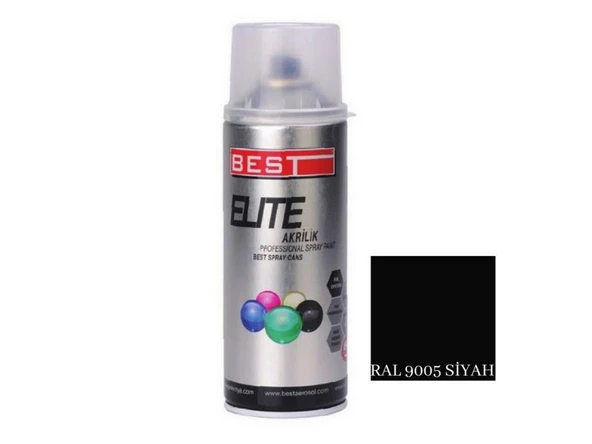 Best Elite Siyah Ral 9005 Sprey Boya 400 ml