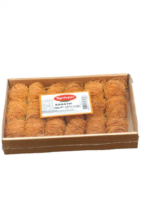 Kardeşler İnce Sarma Kızarmış Tel Kadayıf Kutu 250 G x 3 Adet - 2