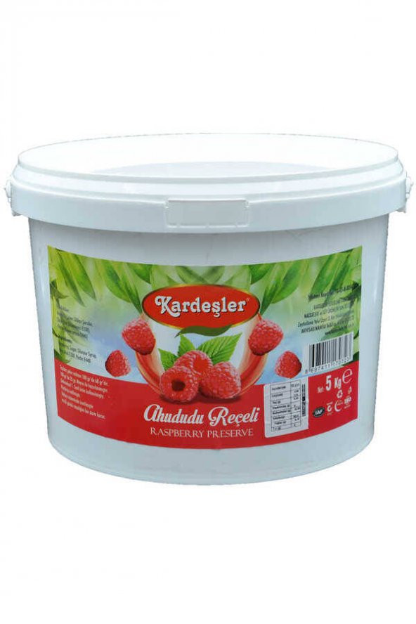 Kardeşler Ahududu Reçeli Kova 5 Kg
