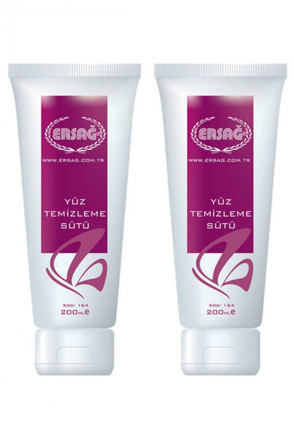 Ersağ Yüz Temizleme Sütü 200 Ml. x 2 Adet