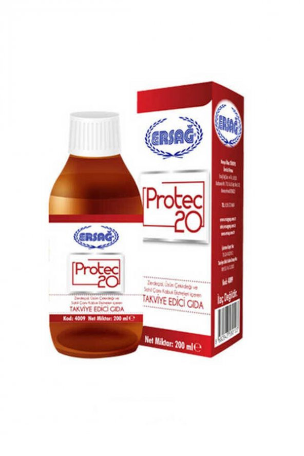 Ersağ Protec 20 Gıda Takviyesi 200 Ml.