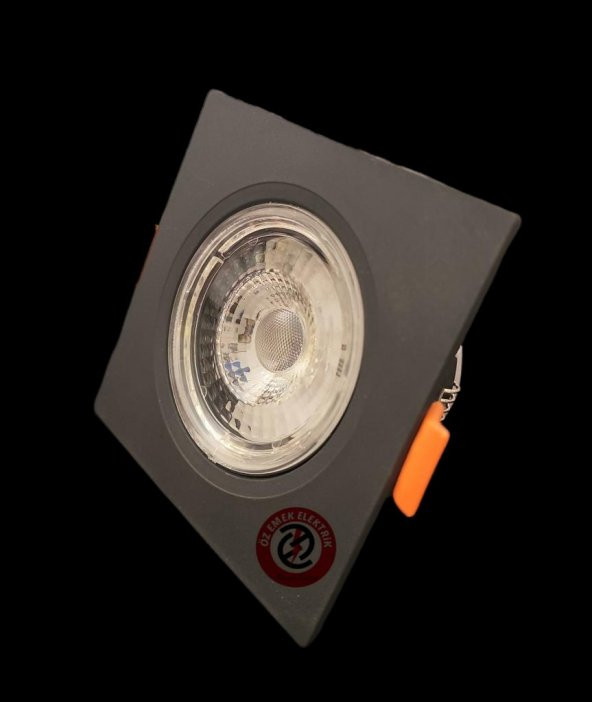 ATLANTİS 6 WATT 6W COB LED SPOT SİYAH KASA KARE BEYAZ IŞIK - 2