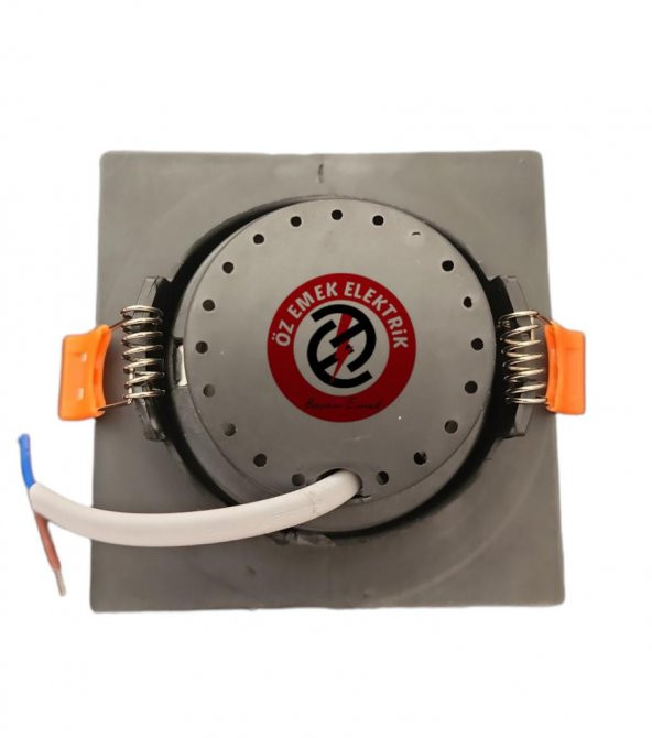 ATLANTİS 6 WATT 6W COB LED SPOT SİYAH KASA KARE BEYAZ IŞIK - 4