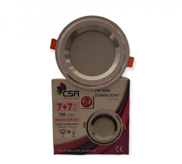 CSR TEK SPOT 3 RENK 7 WATT ARMATÜR 220V Krom - 4