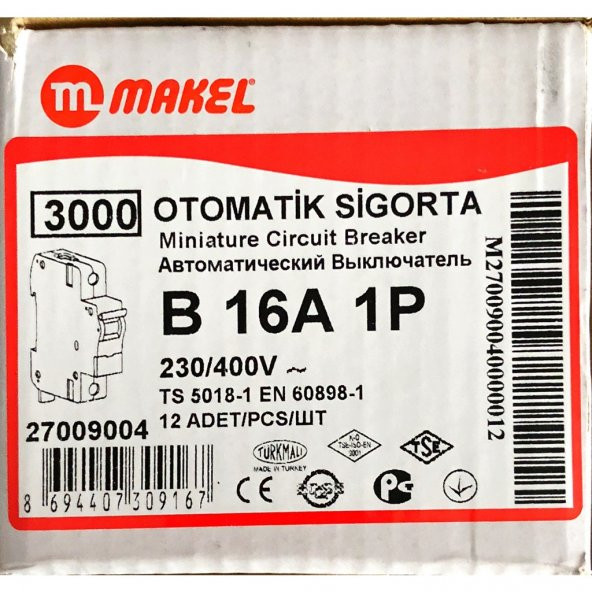 MAKEL W OTOMAT SİGORTA 20A AMPER