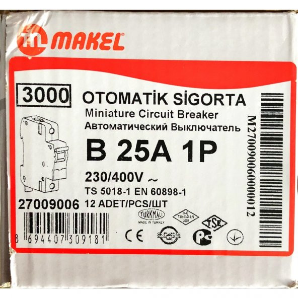 MAKEL W OTOMAT SİGORTA 40A AMPER - 5