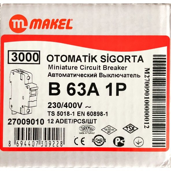 MAKEL W OTOMAT SİGORTA 40A AMPER - 8