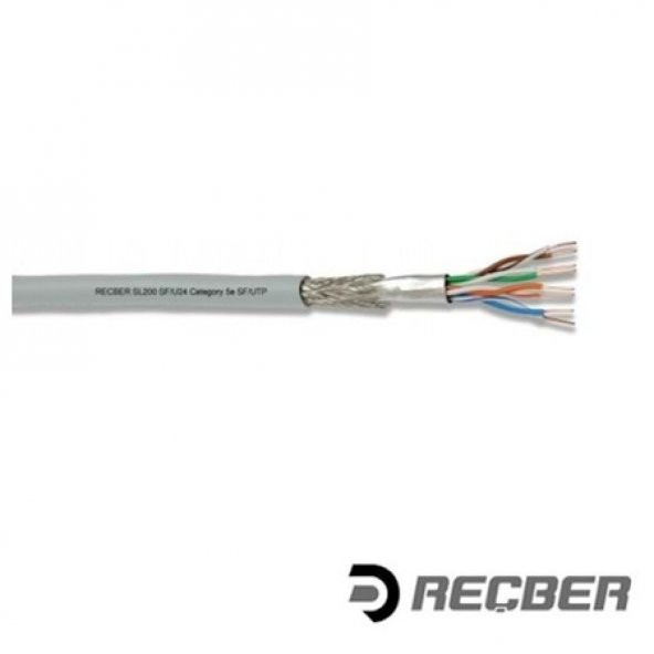 REÇBER SL400 U23 PVC Cat 6 U/UTP 4x2x23AWG 506019 500 METRE