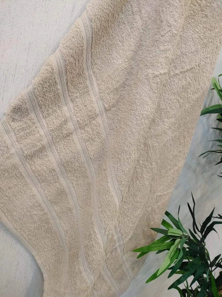 NİVEMESHOME BEJ BANYO HAVLUSU ÇINAR - Resim 4