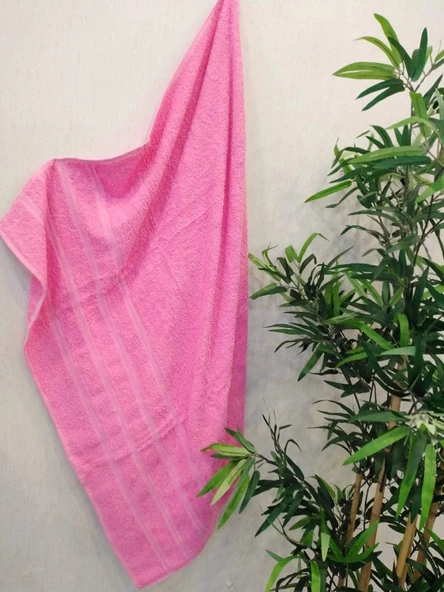 NİVEMESHOME PEMBE BANYO HAVLUSU ÇINAR ürün görseli