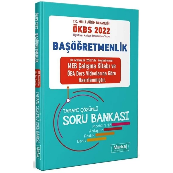 2022 MEB ÖKBS Başöğretmenlik Soru Bankası Çözümlü