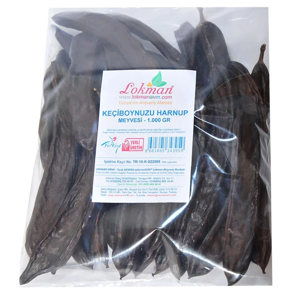Doğal Keçiboynuzu Harnup Meyvesi Keçi Boynuzu Kiloluk Paket 1KG - 4