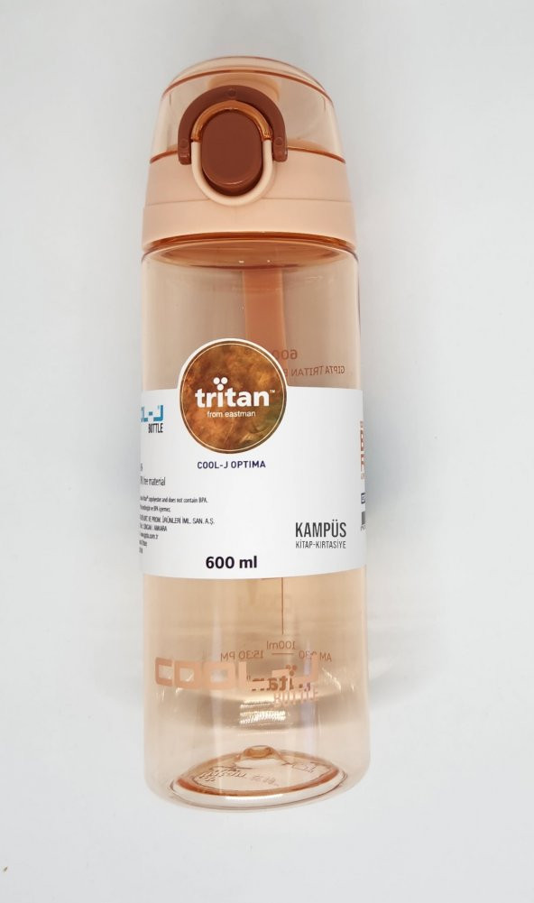 Gıpta Cool-J Optima 700ml Soft Pembe -Kahverengi Kilitli Tritan K7567 Matara