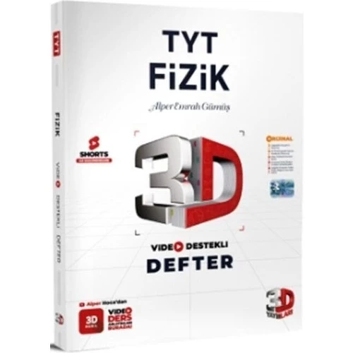 3D TYT FİZİK VİDEO DESTEKLİ DEFTER