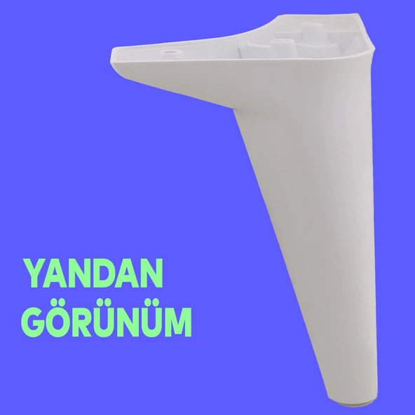 Aspen Lüks Mobilya Kanepe Koltuk Tv Ünitesi Konsol Ayağı Ayakları 18 Cm Beyaz Ayak (4 ADET) - 7