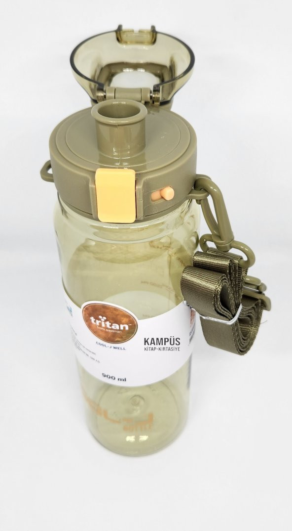 Gıpta Cool-J Well 900ml Yeşil Askılı Kilitli Tritan K7560 Matara