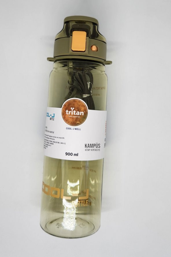 Gıpta Cool-J Well 900ml Yeşil Askılı Kilitli Tritan K7560 Matara - 3