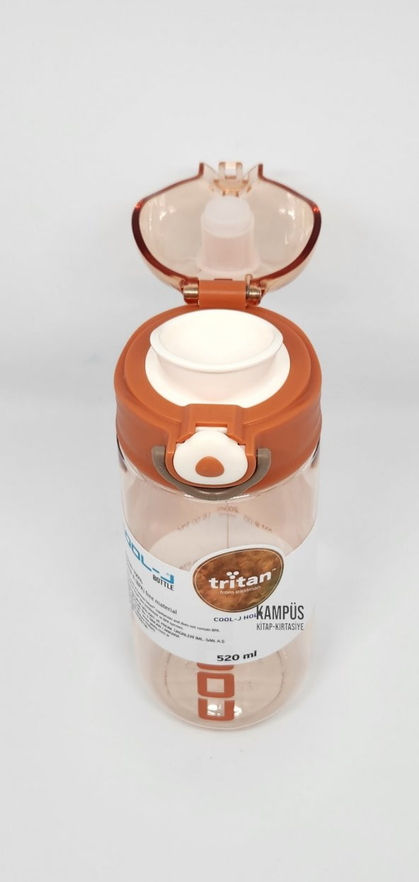 Gıpta Cool-J Hold 520ml Kahverengi Kilitli Tritan K7553 Matara - 2
