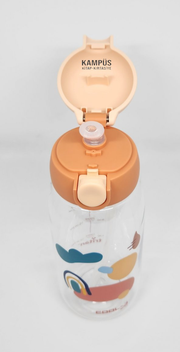 Gıpta Cool-J Medium 600ml Soft Pembe-Kahverengi Kilitli Tritan K7552 Matara - 2