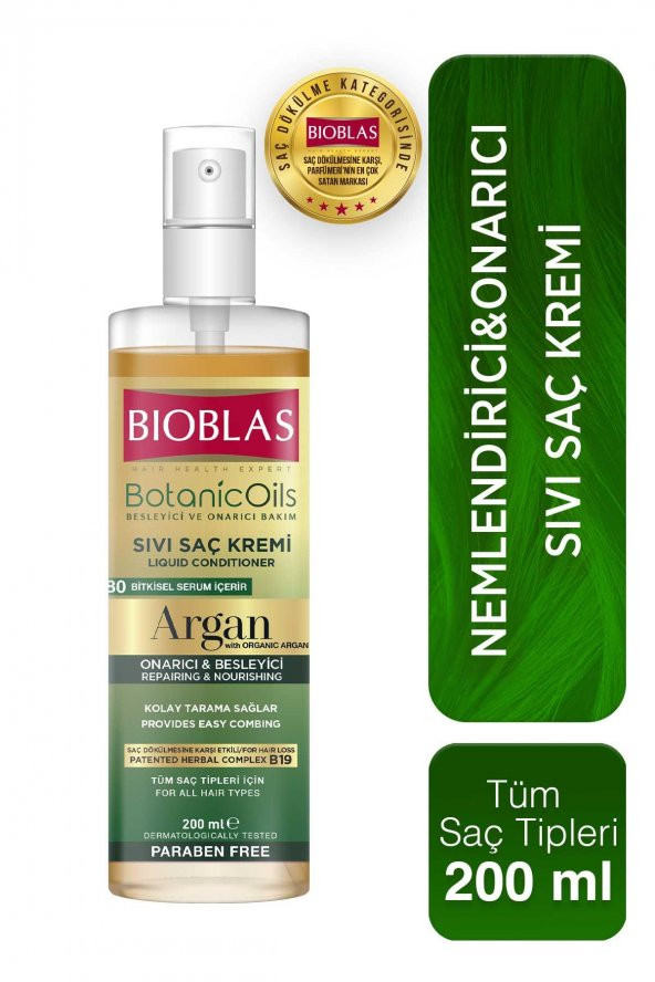 Bioblas Botanic Oils Argan Yağlı Sıvı Saç Kremi 200 ml
