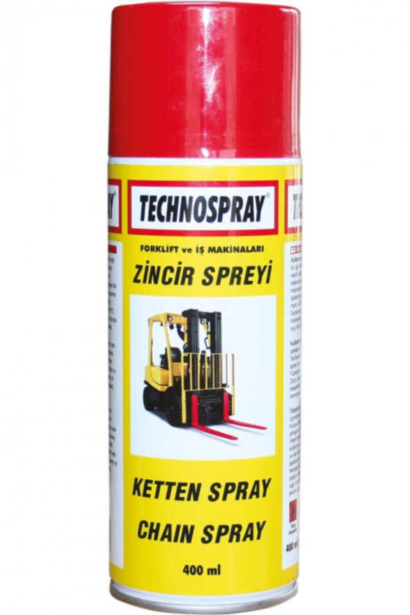 Zincir Sprey Forklift İş Makinası Bakım Spreyi 400 ml.