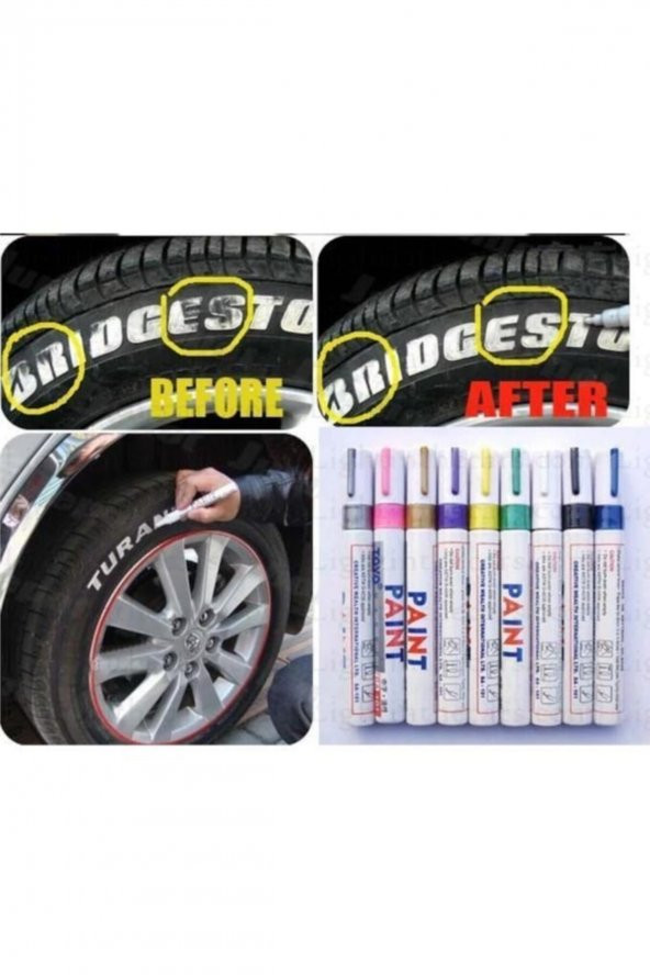 Paint Marker Keçeli Kalem Kırmızı Su Geçirmez - 2