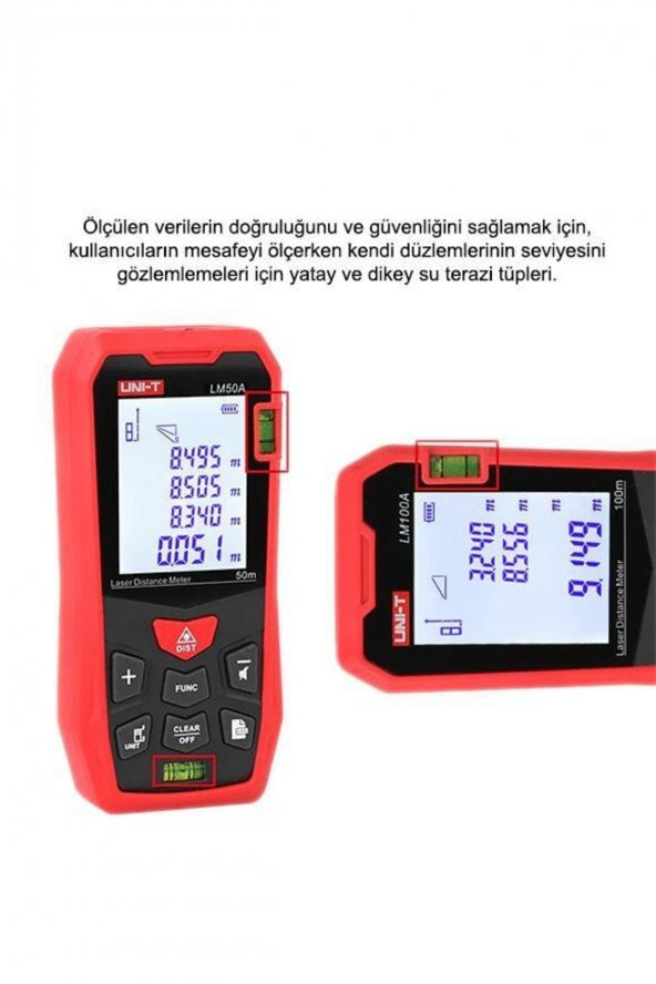 Uni-t Lm100a Lazer Metre Mesafe Ölçer 100 Metre - 2