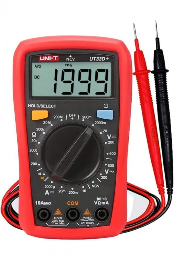 Ut33d+ 600v 10a Dijital Multimetre - 2