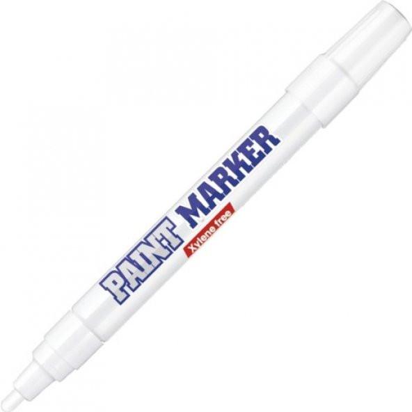 Paint Marker Silinmez Yazı Lastik Metal Kalemi Beyaz