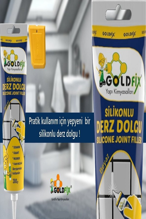 Derzmatik tüp pratik Silikonlu Derz Dolgu beyaz 30 gram