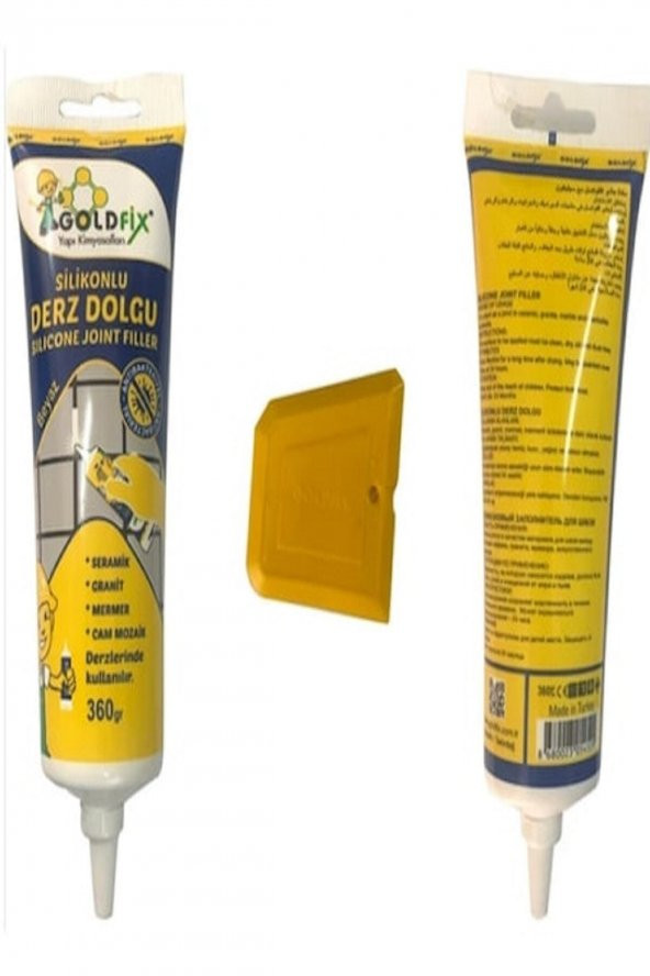DERZMATİK Silikonlu Derz Dolgu 360gr Hazır Beyaz tüpte bozulmayan derz