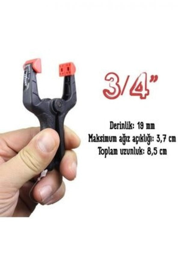 Yaylı Kıskaç Mandal  20mm - 2