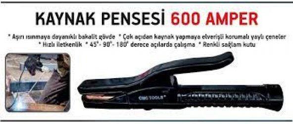 Kaynak Pensesi 600 Amper Kaynakcı Pensi