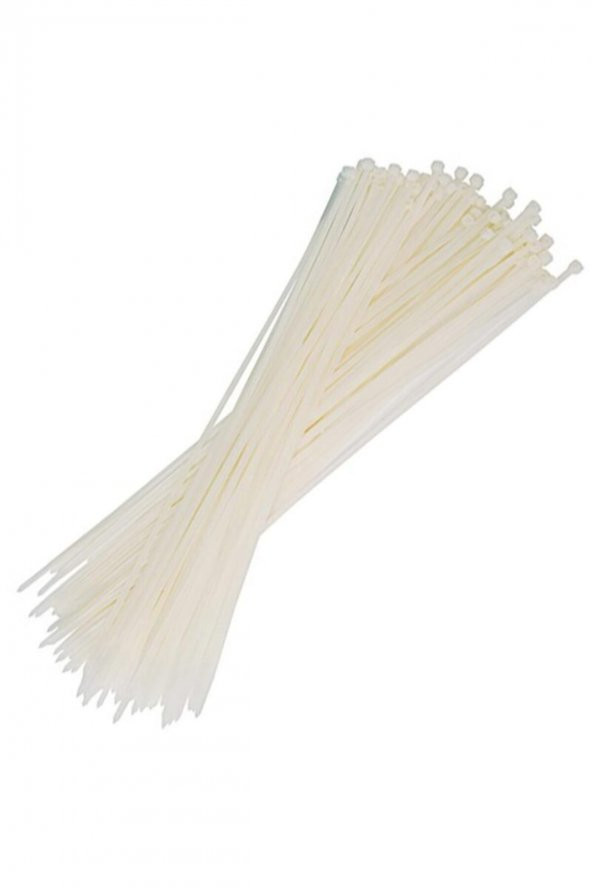 Beyaz Kablo Bağı cırt kelepçe 100 adet