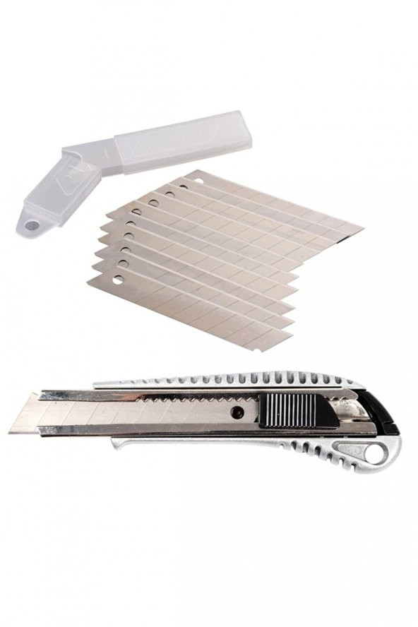Falçata Metal Maket Bıçak büyük boy + 10 adet yedek uçlu - 2
