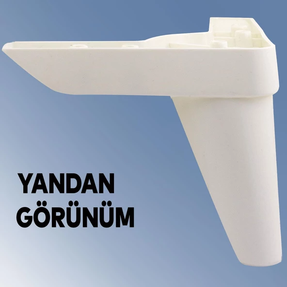 Aspen Lüks Mobilya Kanepe Koltuk Tv Ünitesi Baza Ayağı Ayakları 11 Cm Beyaz Ayak (4 ADET) - Resim 6
