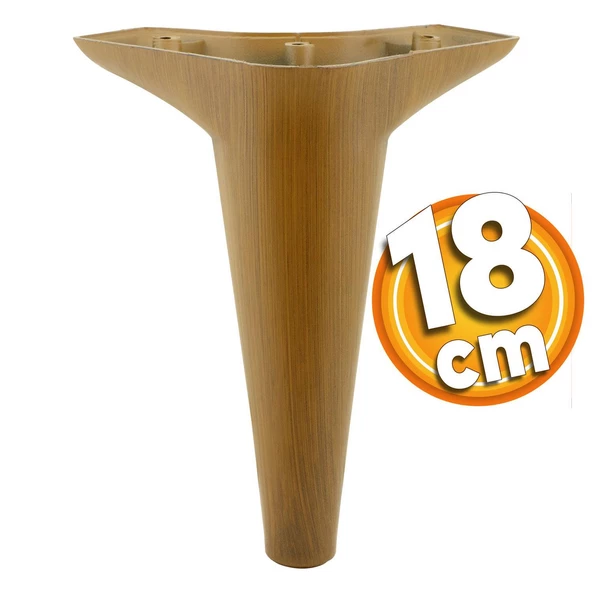 Aspen Lüks Mobilya Kanepe Koltuk Tv Ünitesi Konsol Ayağı Ayakları 18 Cm Kahverengi Ayak (4 ADET) - Resim 3