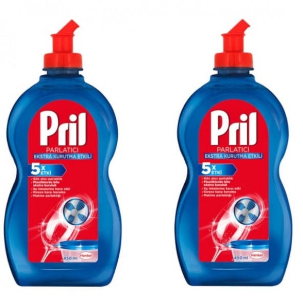 PRİL BULAŞIK MAKİNESİ PARLATICI 450 ML x 2 ADET - 1