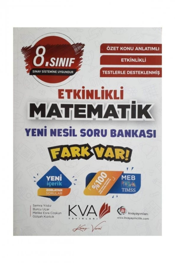 18. Sınıf Matematik Yeni Nesil Etkinlikli Fark Var Soru Bankası