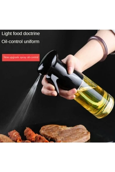 Sprey Yağdanlık, Airfryer için Yağdanlık Püskürtmeli Sprey Cam Şişe Zeytinyağı Sirke Püskürtüc - 5
