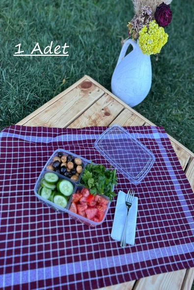 Large Taşınabilir Diyet Saklama Kabı Öğünlük Kahvaltılık Piknik Saklama Kutusu Beslenme Kutusu - Resim 3