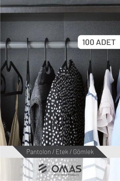 Plastik Elbise Askısı,100 Adet - 3
