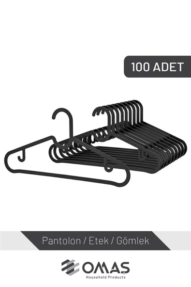 Plastik Elbise Askısı,100 Adet - 2